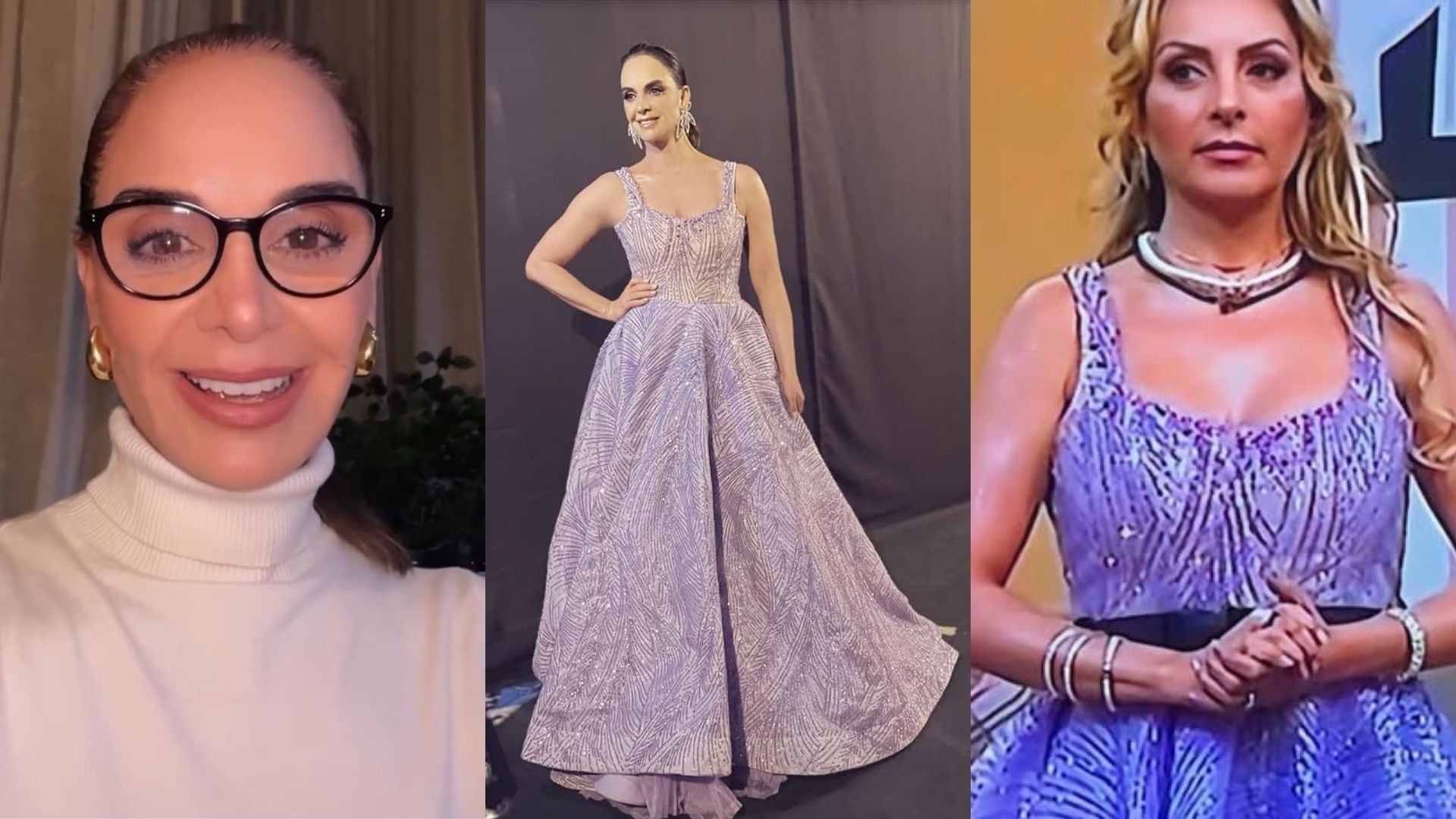 Lupita Jones respondió a los comentarios clasistas de Gema Garoa contra el vestido de Mariana Ochoa en La Casa de los Famosos México, la misma prenda que ella usó en 2022. (Capturas de pantalla)