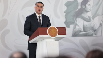 Omar García Harfuch durante la