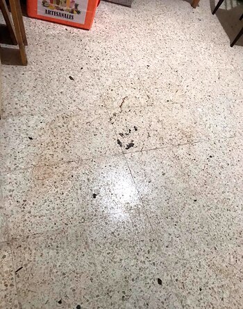 Manchas de sangre en el