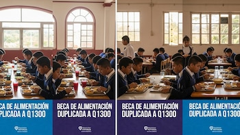 El Ministerio de Educación de Guatemala duplicó a Q1,300 -unos 167 USD- la beca de alimentación en cuatro internados públicos