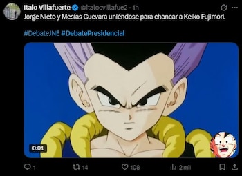 Debate 2026: usuarios convierten cruces entre candidatos en memes durante la tercera jornada en redes. Captura: X.