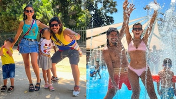 Ivonne Rubio, su pareja y sus hijos - crédito