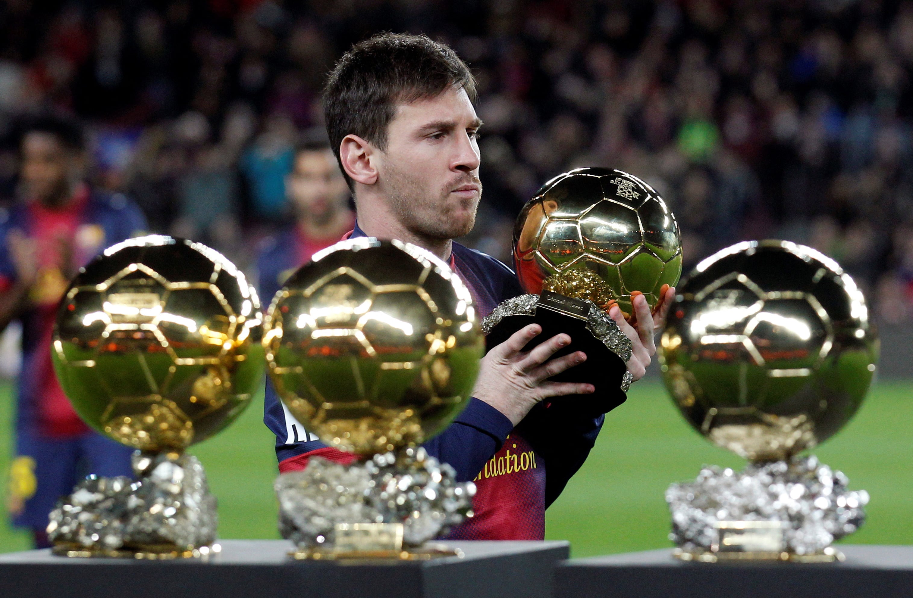 Lionel Messi es el máximo ganador de la historia con ocho distinciones (REUTERS/ Albert Gea/File Photo)