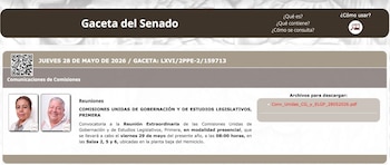 Las comisiones iban a revisar el tema a las 8:00 horas del viernes. (Captura de pantalla)