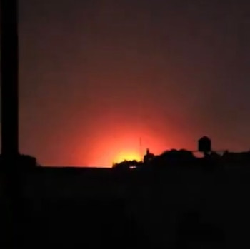 Así se vió la explosión