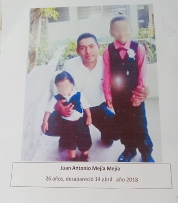 Juan Antonio Mejía Mejía, repartidor de agua de 26 años, quien dejó a dos niños de tres y seis años tras su desaparición el 14 de abril de 2018 en Ilopango, El Salvador (Cortesía: Josefa Mejía).
