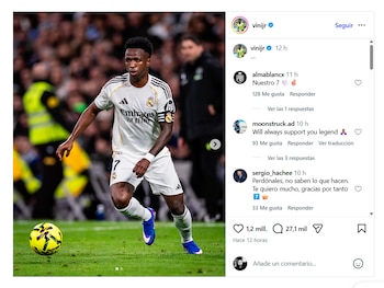 El brasileño subió unas fotos