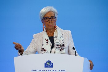 Christine Lagarde, presidenta del BCE.