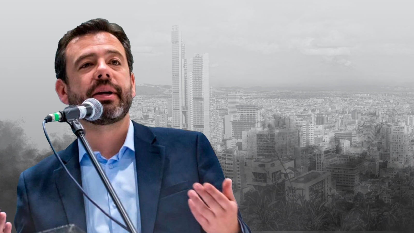 Carlos Fernando Galán, alcalde de Bogotá, en el más reciente ranking de CB Global Data sobre percepción ciudadana en América Latina. - crédito Jesús Avilés / Montaje Infobae