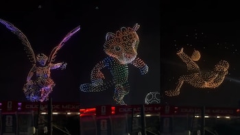 ¡Listos para el Mundial 2026! Así fue el espectacular ensayo de drones sobre el Estadio Ciudad de México