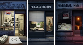 Una serie de escaparates de negocios que simulan ser comunes muestran en su interior señales de narcotráfico y blanqueo de dinero. (Imagen Ilustrativa Infobae)