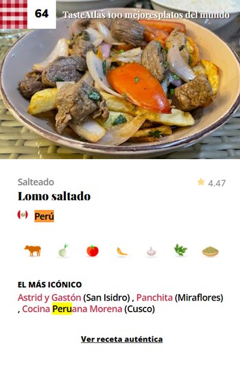 Lomo Saltado. (Captura de pantalla:
