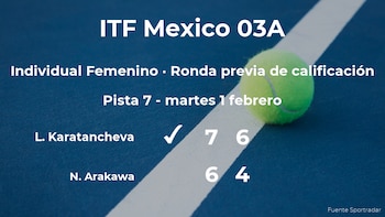 La tenista Lia Karatancheva gana