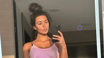 Kim Kardashian subió una foto