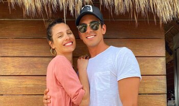 Pampita y su hermano Guillermo