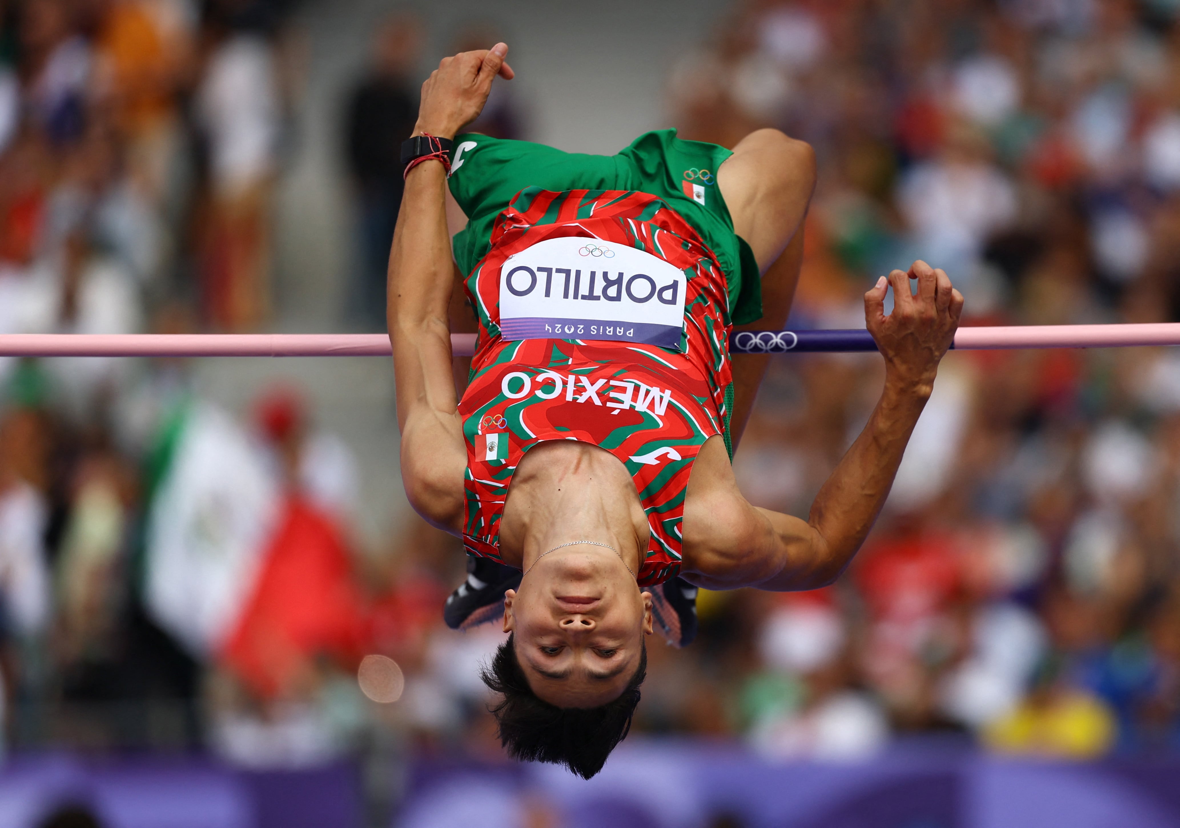 Erick Portillo en los Juegos Olímpicos de París 2024. (REUTERS/Kai Pfaffenbach)