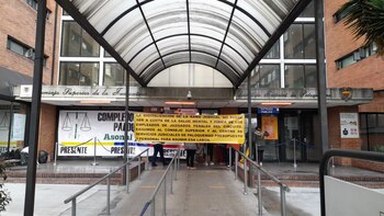 Protesta del personal de justicia