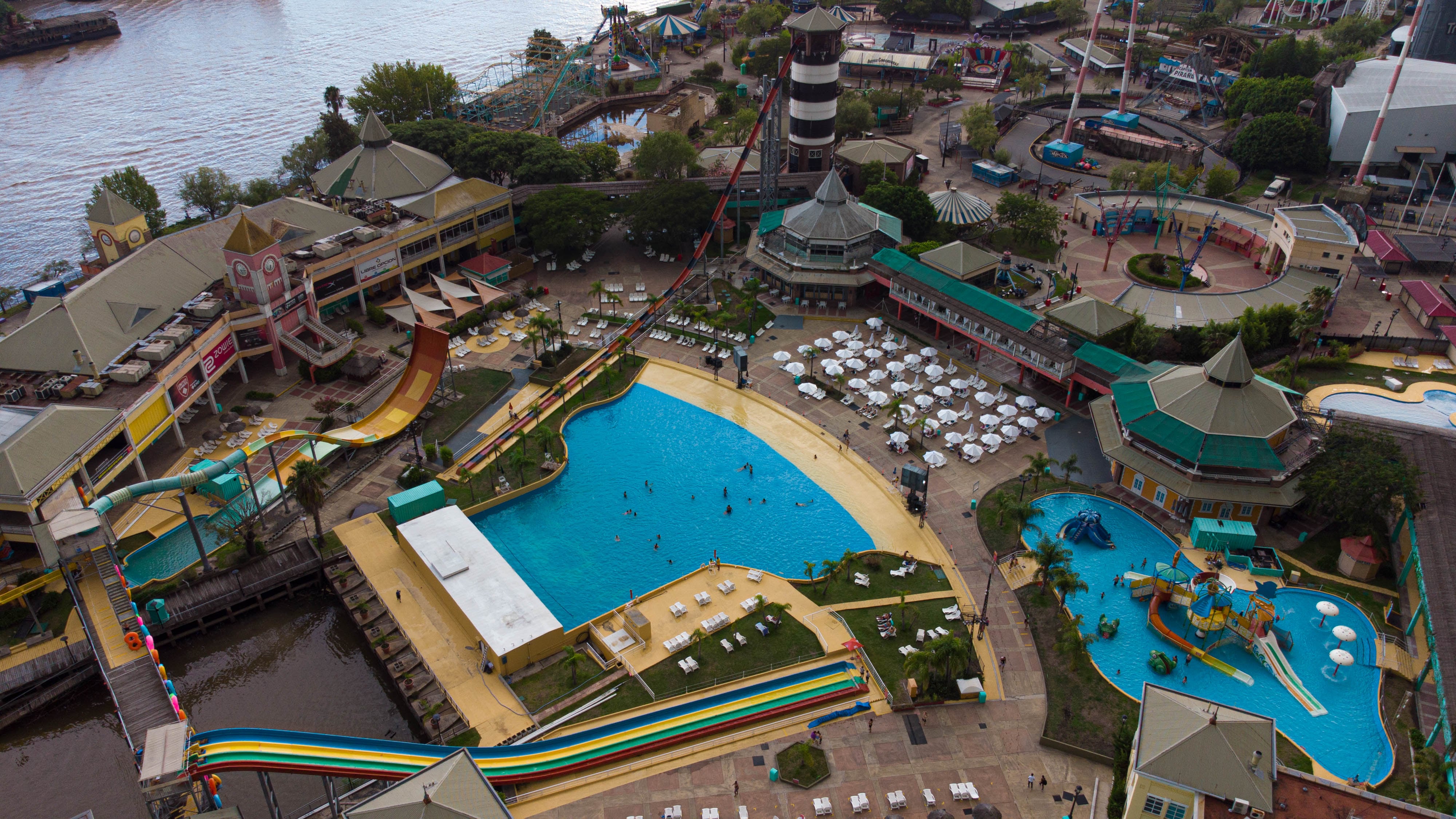 Ubicado en un predio de 14 hectáreas sobre los ríos Luján y Tigre, el Parque de La Costa se convirtió en una pieza clave del desarrollo turístico del área (Foto: Franco Fafasuli)