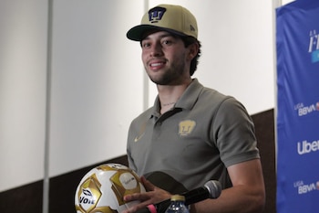 Jordan Carrillo, quien también se despidió de Pumas recientemente, declaró en el pasado su inmenso agradecimiento a Juárez. (Foto: Luz Coello/Infobae México)