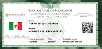 La CURP certificada por Renapo