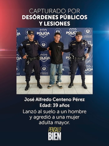 Un video grabado desde un vehículo captó la agresión física contra un transeúnte y una adulta mayor. (Foto cortesía Policía Nacional Civil)