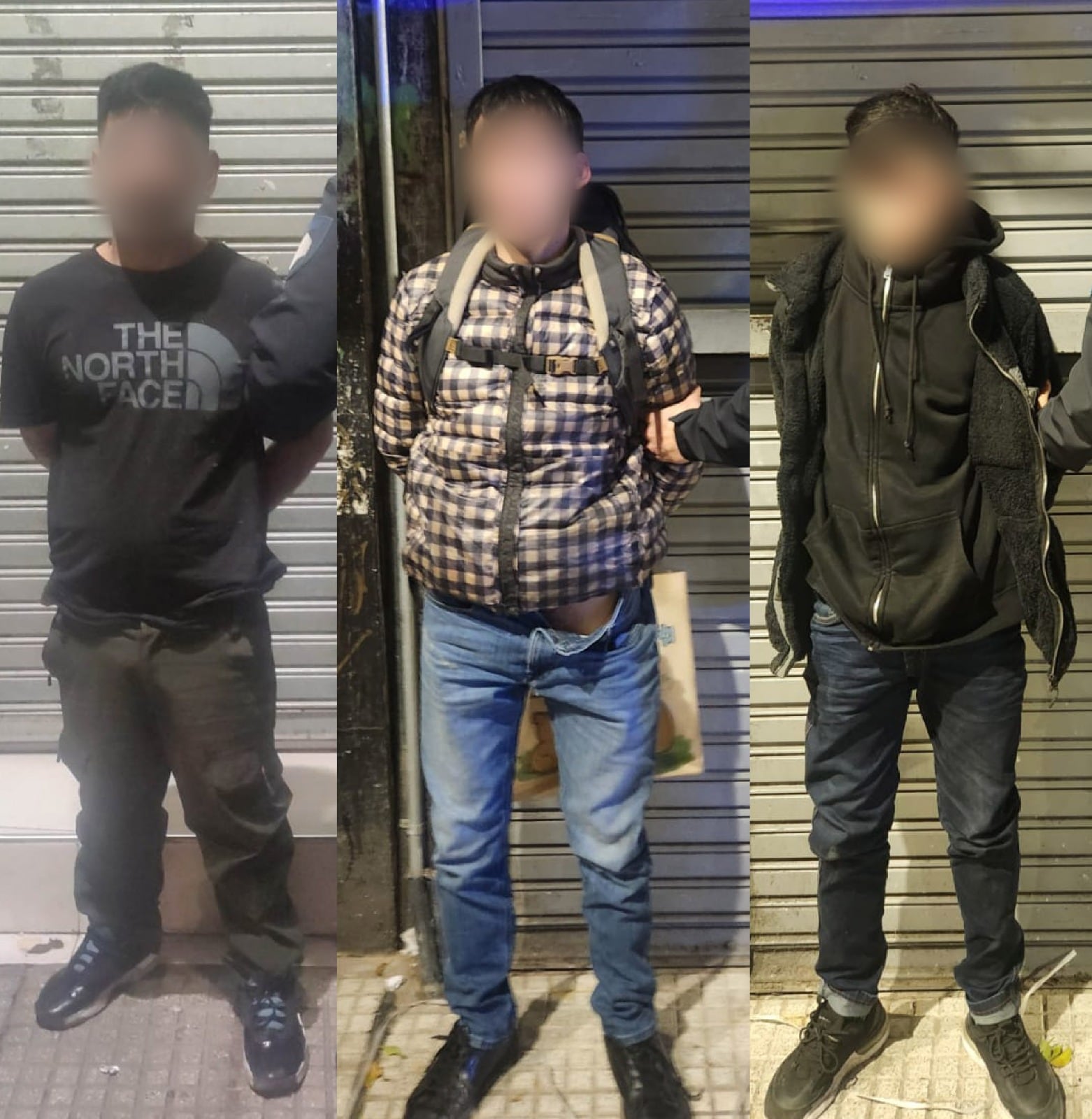 Los detenidos tienen 28, 30 y 33 años, todos de nacionalidad chilena