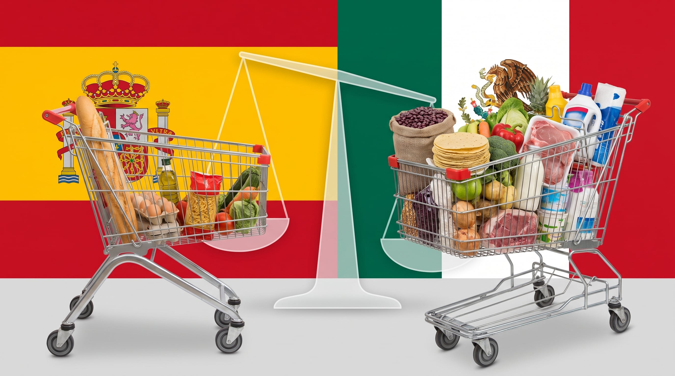 ¿Dónde rinde más el sueldo? Un salario mínimo en España vs. México: para qué alcanza realmente de la canasta básica