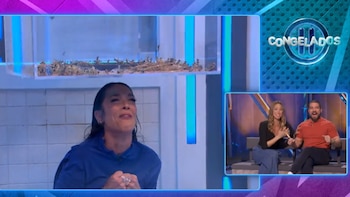 Los gritos de terror de Lorena Castell y el pánico de Eva González al enfrentarse a los saltamontes en ‘Congelados’: “¡Me ha caído uno, están por fuera!”