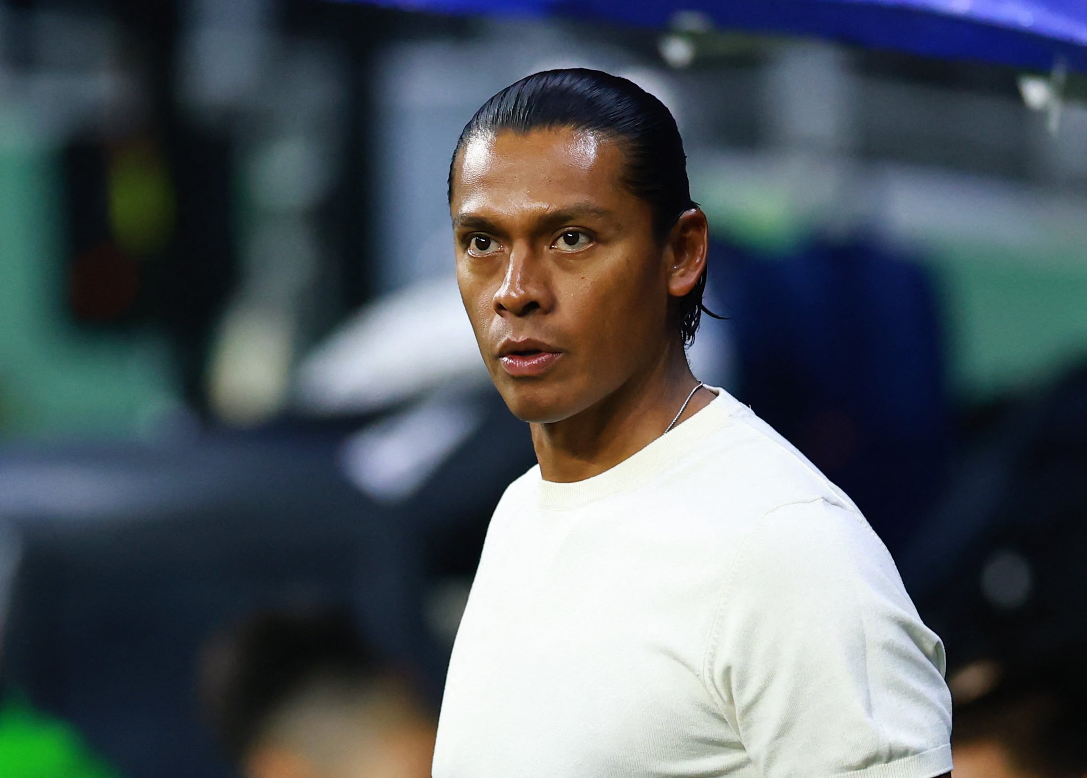 Soccer Football - Liga MX - Cruz Azul v Atlas - Estadio Azteca, Mexico City, Mexico - August 22, 2026 Cruz Azul head coach Joel Huiqui before the match REUTERS/Eloisa Sanchez