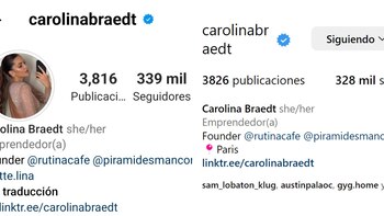 Carolina Braedt perdió seguidores por