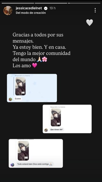 La presentadora colombiana agradeció a