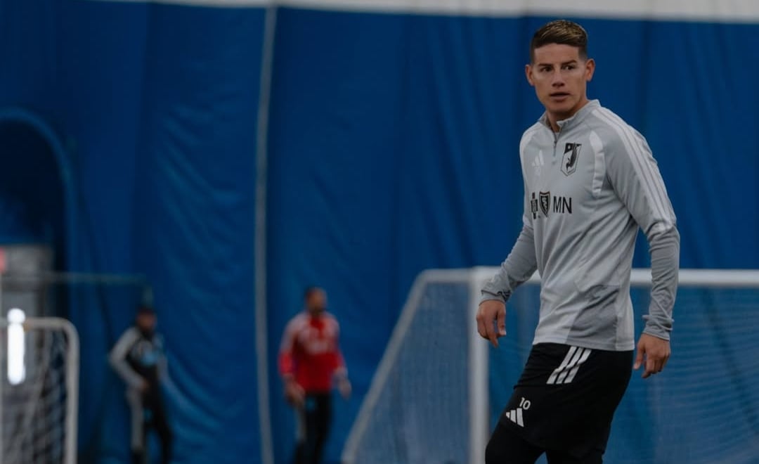 El volante colombiano jugará en el cuadro del Minnesota United, siendo su primera experiencia en la MLS - crédito @jamesrodriguez10 / Instagram