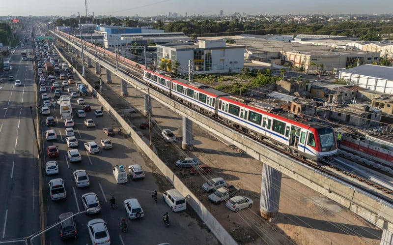 La ampliación de la Línea 2C del Metro forma parte de las transformaciones en el transporte masivo destacadas durante la gestión del presidente Luis Abinader (Foto cortesía Listín Diario).