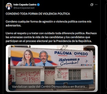 Iván Cepeda - crédito @IvanCepedaCast/X