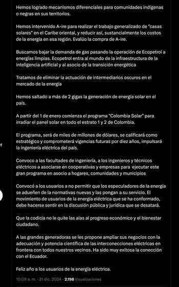 El mandatario llamó a los