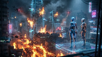El experimento más extraño con IA: romance artificial, incendios virtuales y destrucción total de la simulación
