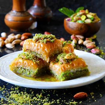 Baklava es un postre típico