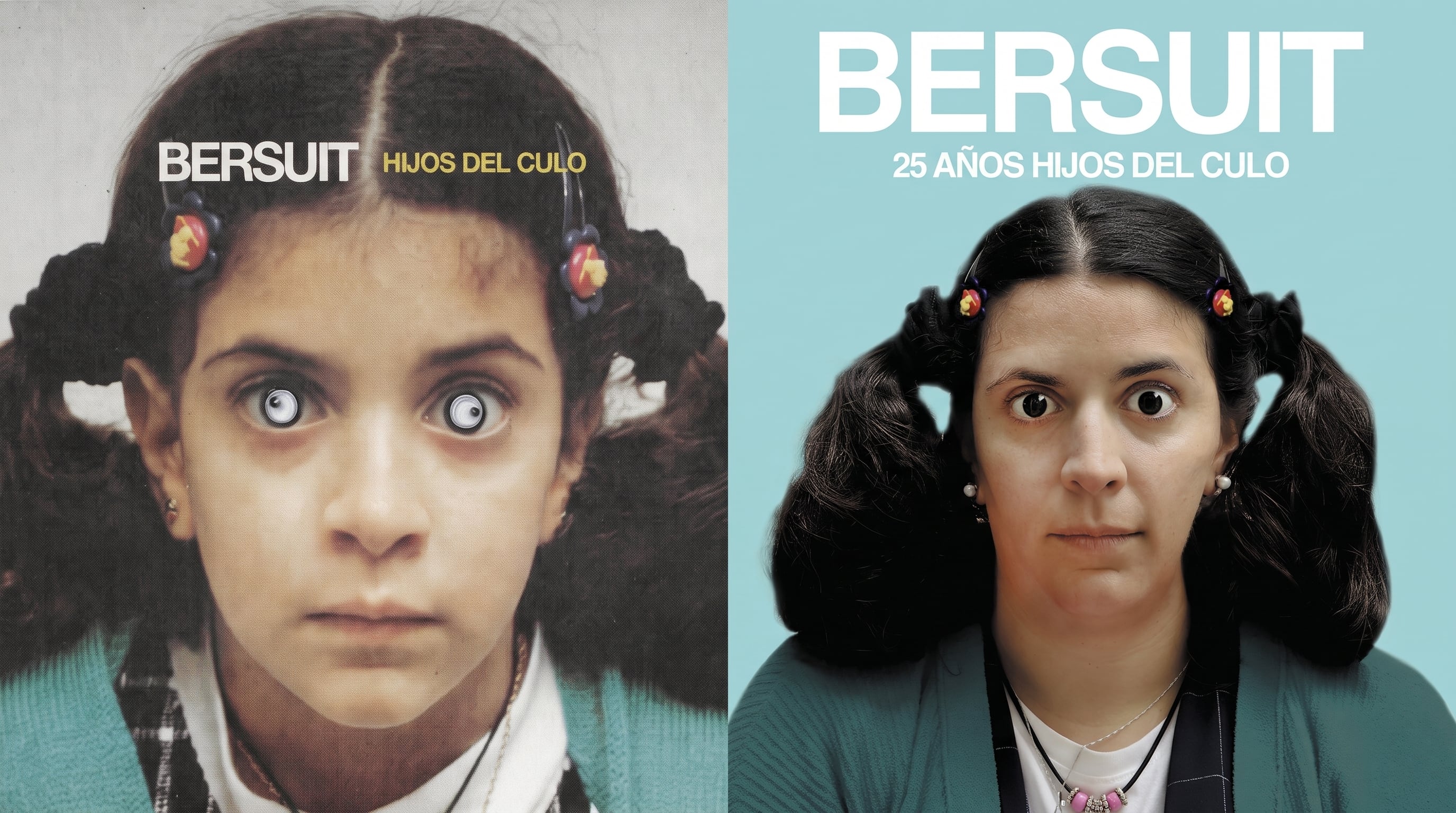 Las portadas de los discos de Hijos del Culo de Bersuit Vergarabat, tanto el editado en el 2000 y el de las versiones en vivo por los 25 años, tienen a la misma chica en tapa: Agustina, la sobrina del fotógrafo Valentín Batalla, que hizo las imágenes
