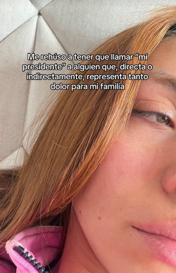 El mensaje de la joven causó revuelo en el territorio nacional, pues el país continúa dividido por los resultados - crédito Denis Cruz / TikTok