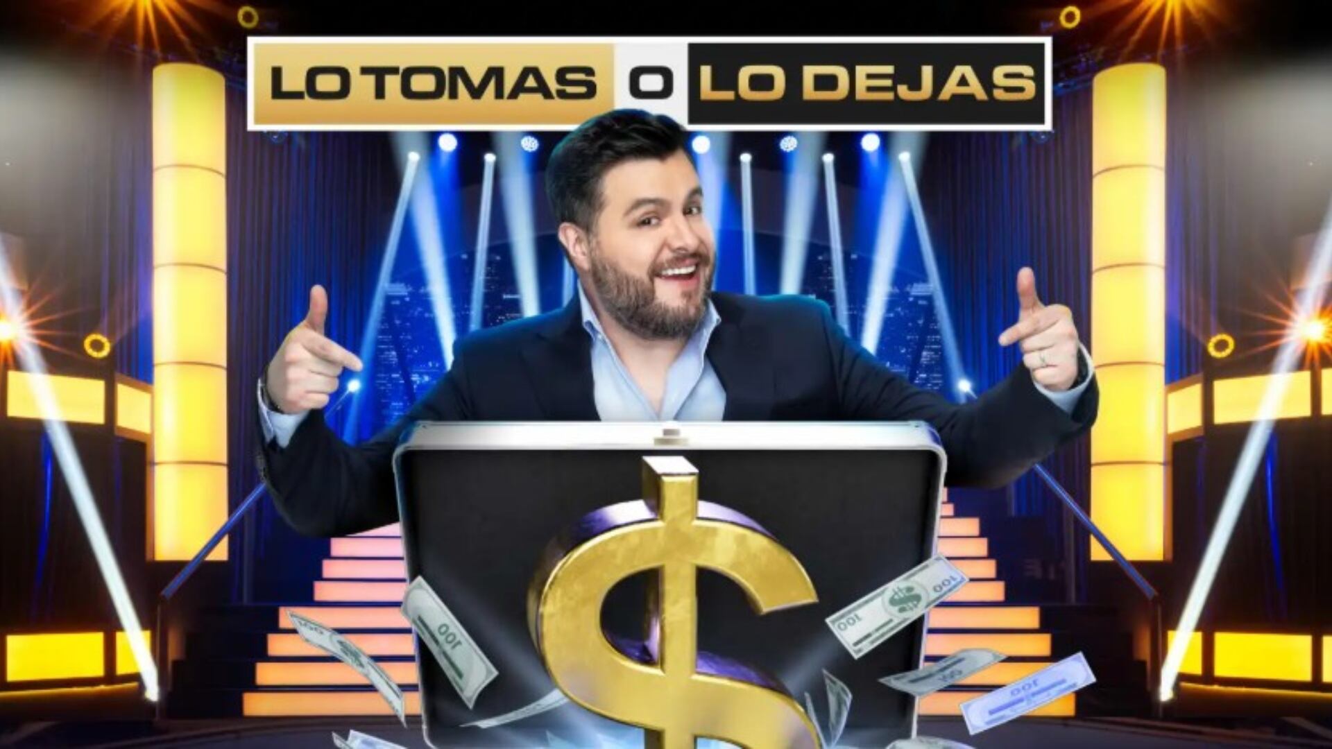Stanley presenta su nuevo proyecto televisivo, el programa de concursos “Lo tomas o lo dejas” (Foto: TelevisaUnivision)