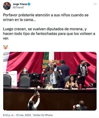 Jorge Triana tachó de "fantochadas"