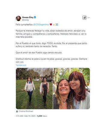 "Mereces festajar tu vida", celebró