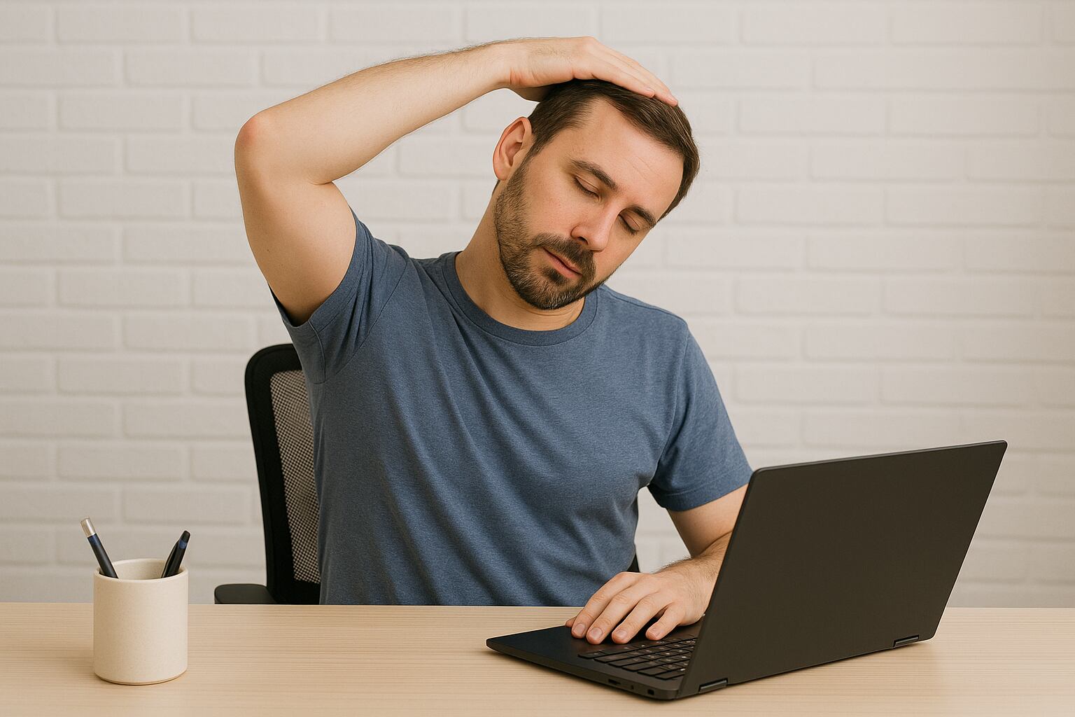 El síndrome de cuello tecnológico puede generar presión extra sobre la columna cervical y acelerar la degeneración de los discos (Imagen Ilustrativa Infobae)