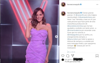 Post en Instagram de Laura