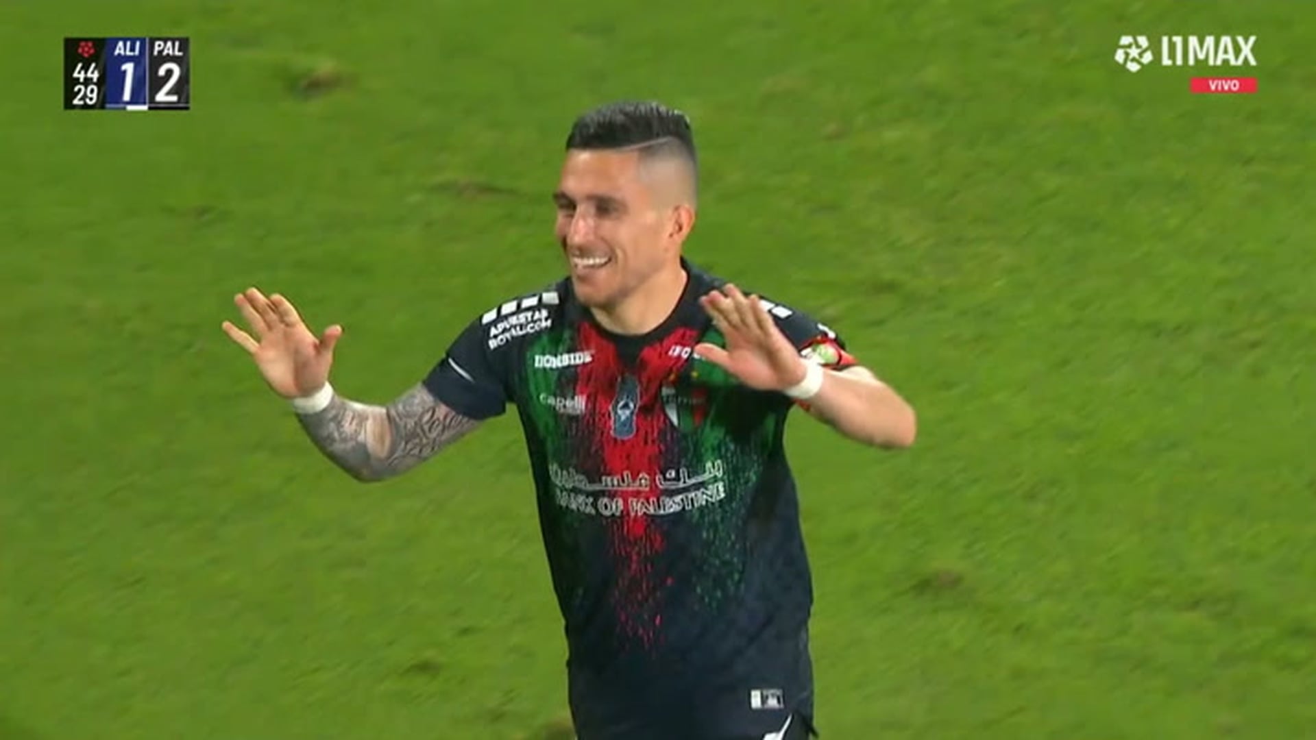 El gol de penal de Palestino tras mano de D’Alessandro Montenegro para el 2-1 ante Alianza Lima en Matute 2026
