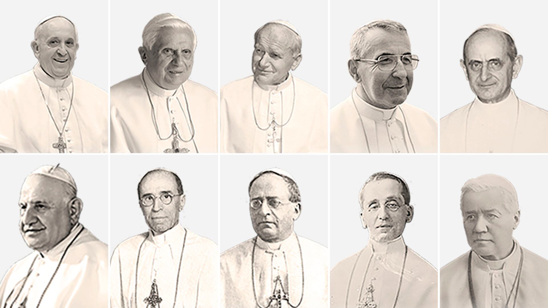 Estos fueron los últimos 10 papas de la iglesia católica