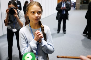 La activista climática Greta Thunberg