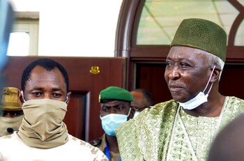 El depuesto presidente interino Bah