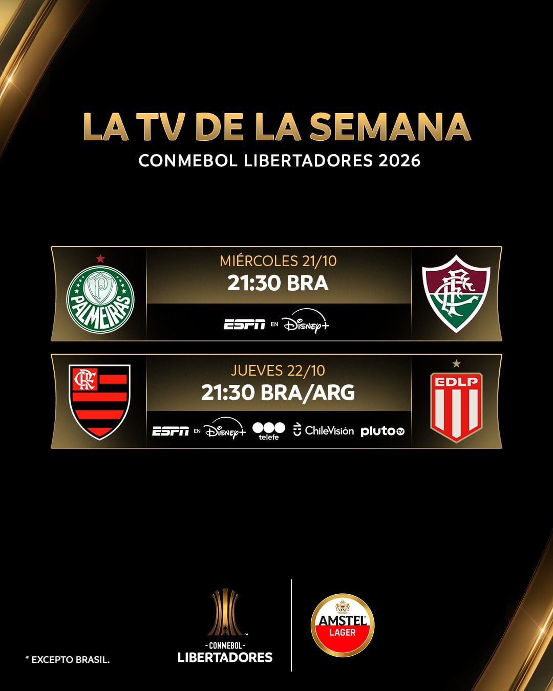 Estos son los canales que transmitirán la vuelta de las semifinales de la Copa Libertadores - crédito Conmebol