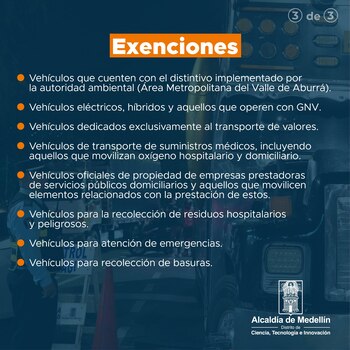 Lista completa de vehículos exentos